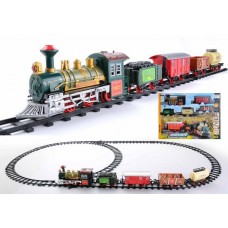 16-Piece Battery Operated Lighted &amp; Animated Continental Express Train Set with Sound   